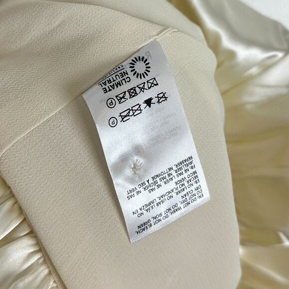 REFORMATION Babette Silk Dress in Ivory Size US 6 NWT - Picture 11 of 16